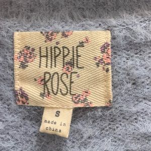 Hippie Rose; blue sweater (S)